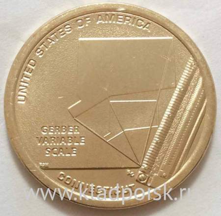 Монета 1 доллар США Переменная шкала Гербера серии Американские инновации и новаторы (2020) P