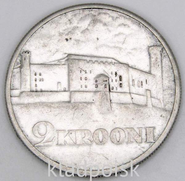 Монета 2 кроны 1930 года Эстония
