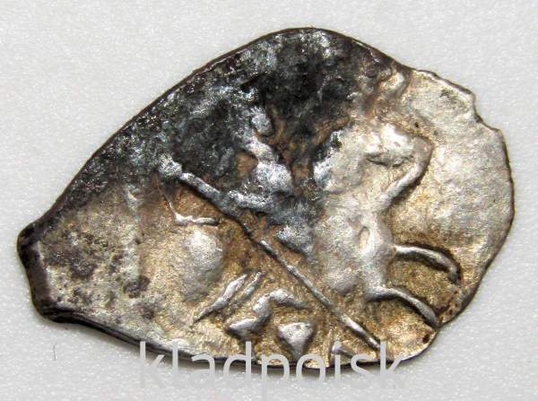 Копейка (чешуя) серебро Иван IV Васильевич Грозный 1533-1584 гг., Псковский денежный двор, арт 6 Копейка (чешуя) серебро Иван IV Васильевич Грозный 1533-1584 гг., Псковский денежный двор, арт 6