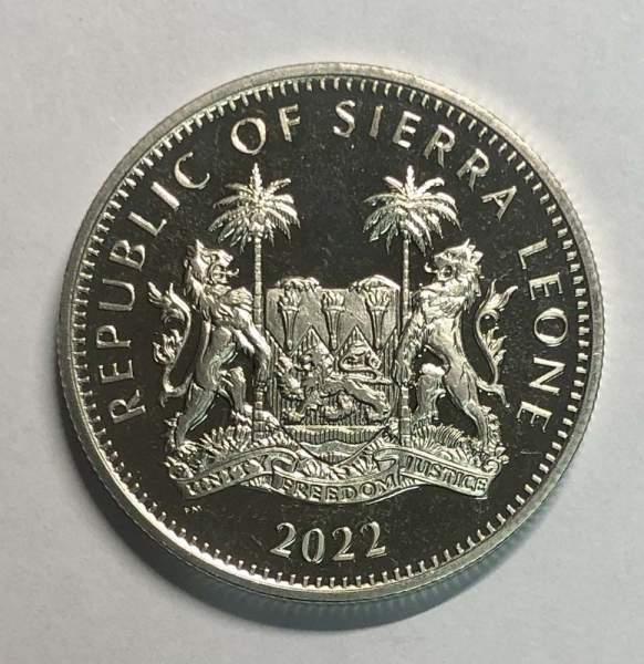 Монета 1 доллар Сьерра-Леоне 2022, Жираф