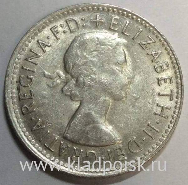 Монета 1 шиллинг 1961 года Австралия Монета 1 шиллинг 1961 года Австралия