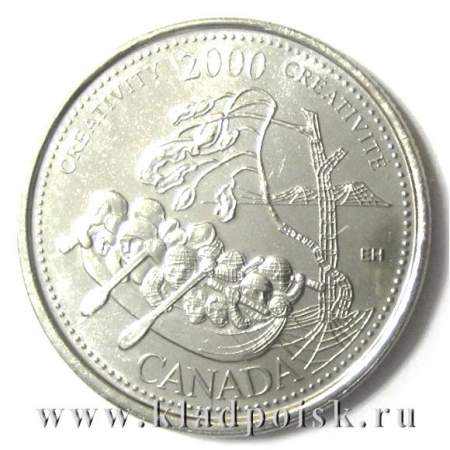 Монета  25 центов Канада, Миллениум 2000 – Творчество