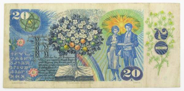 Банкнота 20 крон 1988 года Чехословакия