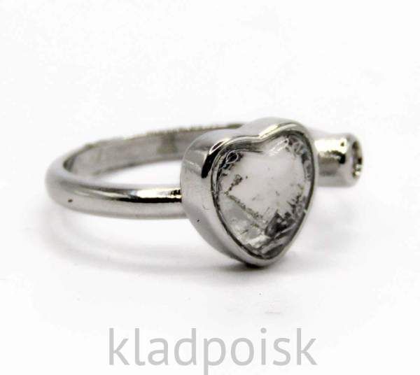 Кольцо с метеоритом Muonionalusta и фианитом Кольцо с метеоритом Muonionalusta и фианитом