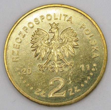 Монета 2 злотых Польша 2011 - 30 лет Независимому Студенческому Союзу (NZS)