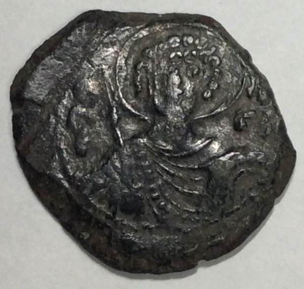 Монета Византии Тетартерон Император Мануил I Комнин 1143 – 1180 гг. Монета Византии Тетартерон Император Мануил I Комнин 1143 – 1180 гг.