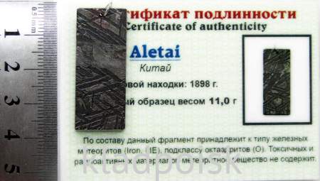 Подвеска из метеорита Aletai, арт 13 Подвеска из метеорита Aletai, арт 13