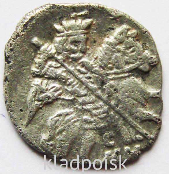 Копейка (чешуя) серебро Иван IV Васильевич Грозный 1533-1584 гг., Псковский денежный двор, СМН Копейка (чешуя) серебро Иван IV Васильевич Грозный 1533-1584 гг., Псковский денежный двор, СМН