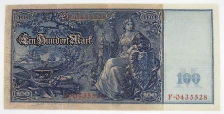 Банкнота 100 марок 1910 года - Германия, арт 3
