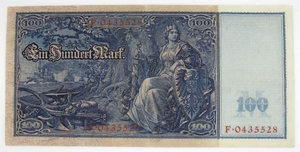 Банкнота 100 марок 1910 года - Германия, арт 3