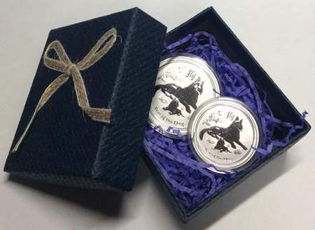 Коробка подарочная с наполнителем плетенка синяя