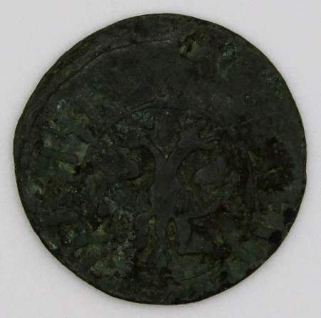 Монета полушка Российской Империи 1707 (Петр I), арт 2