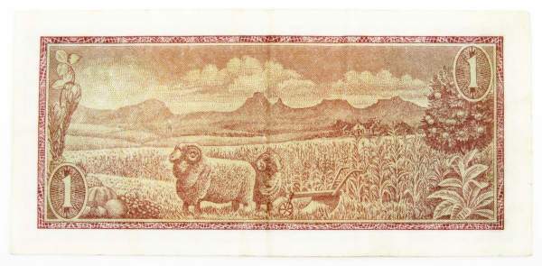 Банкнота 1 рэнд 1973-1975 гг ЮАР