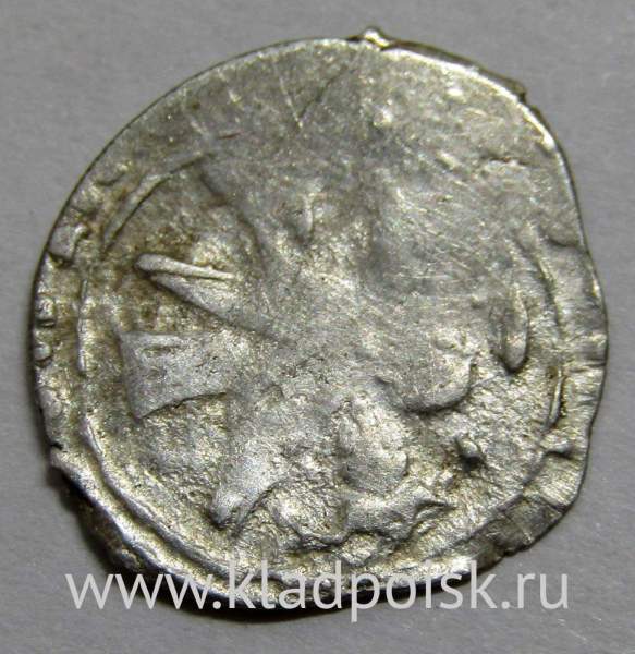 Денга Василий II Васильевич «Тёмный», серебро, Птица Сирин/Подражание арабской надписи, арт 3 Денга Василий II Васильевич «Тёмный», серебро, Птица Сирин/Подражание арабской надписи, арт 3