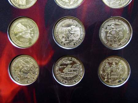 Набор памятных монет 10 долларов княжества Силенд - Операция Z Освобождение Украины от нацизма