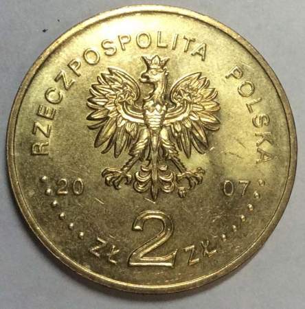 Монета 2 злотых Польша Генрик Арцтовский и Антони Болеслав Добровольский из серии Польские путешественники и исследователи, 2007