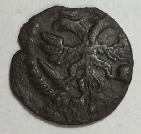 Монета 1 полушка Российской Империи 1720 года Петр I (арт 3)
