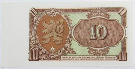 Банкнота 10 крон 1953 года Чехословакия