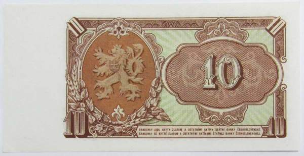 Банкнота 10 крон 1953 года Чехословакия Банкнота 10 крон 1953 года Чехословакия
