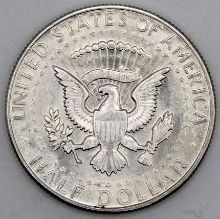 Монета 50 центов США «Кеннеди» 1967 года серебро 400 пробы, арт 4