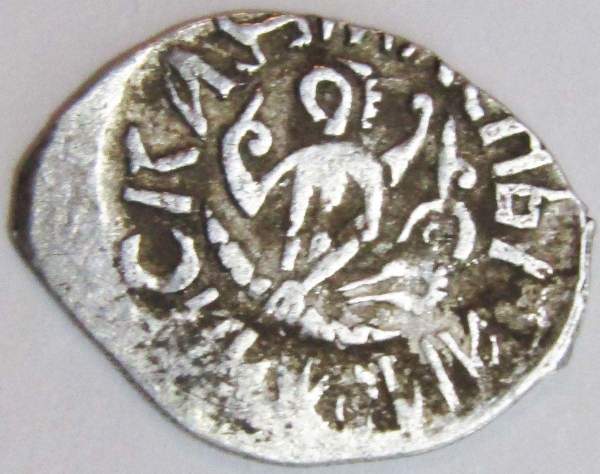 Денга, Князь Иван Андреевич, Удельное княжество Можайское, серебро, Сирена, ГП № 3740 Денга, Князь Иван Андреевич, Удельное княжество Можайское, серебро, Сирена, ГП № 3740