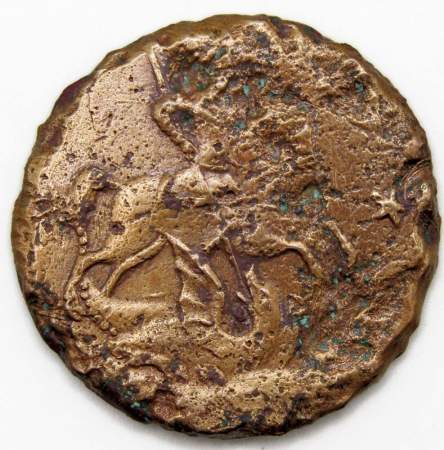 Монета 4 копейки Российской империи 1762 года Петр III