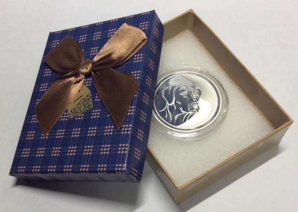 Коробка подарочная шотландка синяя клетка