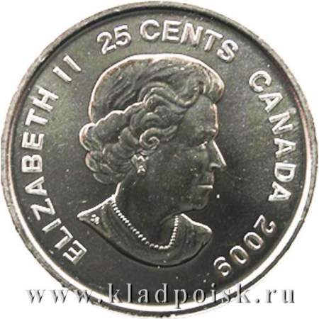 Монета 25 центов Канада, Олимпийские Игры в Солт-Лейк-Сити 2002 – Мужской хоккей