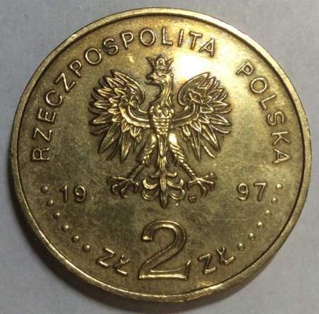 Монета 2 злотых Польша Павел Эдмунд Стшелецкий из серии Польские путешественники и исследователи, 1997