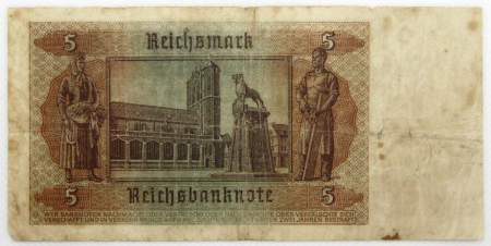 Банкнота 5 рейхсмарок 1942 года, Германия