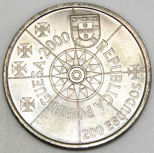 Монета 200 эскудо 2000 года, Португалия, Флорида