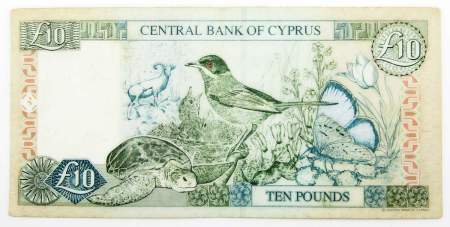 Банкнота 10 фунтов 2005 года, Кипр