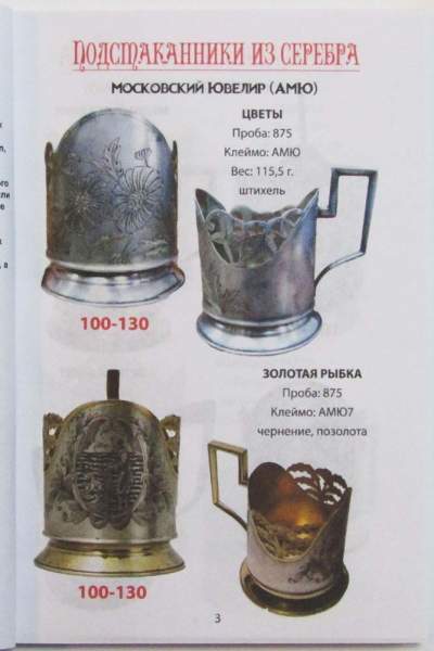 Подстаканники СССР Каталог-ценник Подстаканники СССР Каталог-ценник