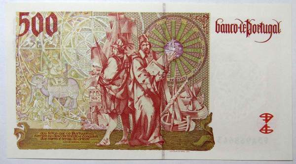 Банкнота 500 эскудо 2000 года Португалия Банкнота 500 эскудо 2000 года Португалия
