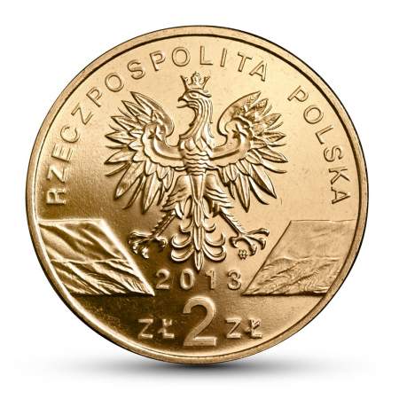 Монета 2 злотых Польша Зубр 2013