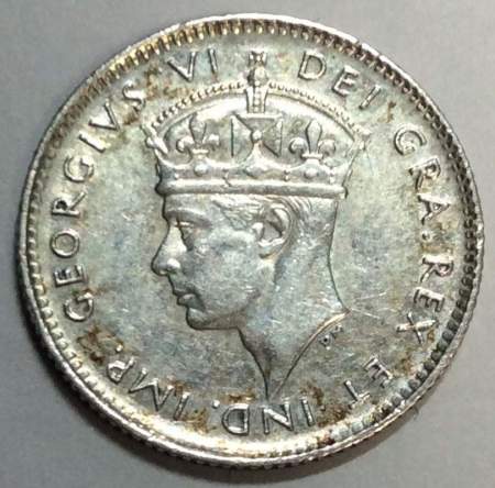 Монета 5 центов 1945 года Ньюфаундленд, Британская колония