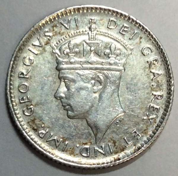 Монета 5 центов 1945 года Ньюфаундленд, Британская колония