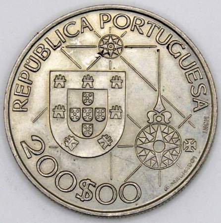 Монета 200 эскудо 1992 года, Новый мир - Америка, Португалия
