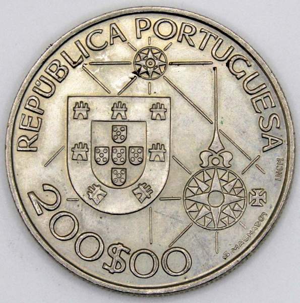 Монета 200 эскудо 1992 года, Новый мир - Америка, Португалия