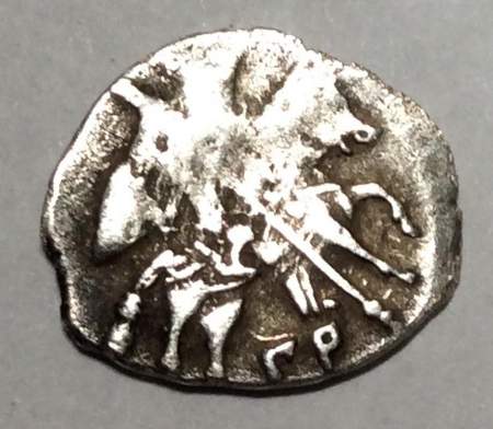 Копейка (чешуя) серебро Иван IV Васильевич Грозный 1533-1584 гг. (арт 7)
