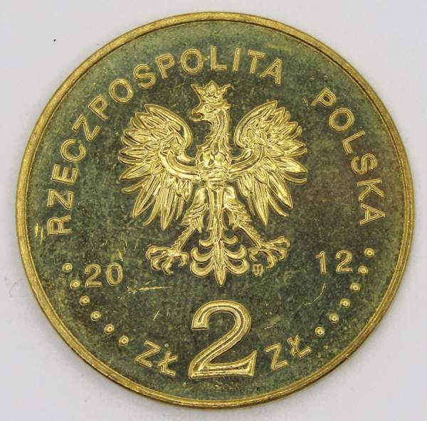 Монета 2 злотых Польша 2012 - 20 лет Благотворительному Рождественскому оркестру