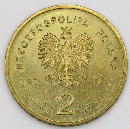 Монета 2 злотых Польша 2003 - 150-летие нефтяной и газовой промышленности