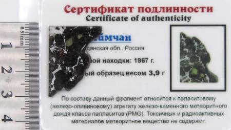 Спил метеорита Сеймчан арт 24