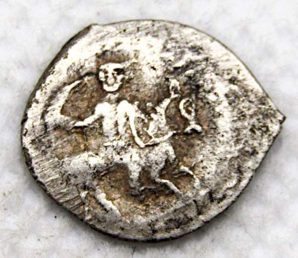 Мечевая копейка (чешуя) серебро Иван IV Васильевич Грозный 1533-1584 гг., Псков, ГКХ № 27, арт 3 Мечевая копейка (чешуя) серебро Иван IV Васильевич Грозный 1533-1584 гг., Псков, ГКХ № 27, арт 3