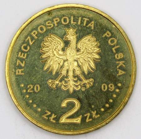 Монета 2 злотых Польша Чеслав Немен из серии История польской музыки, 2009