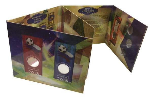 Тематический альбом для монет достоинством 25 рублей и банкноты «Чемпионат мира по футболу в России» Тематический альбом для монет достоинством 25 рублей и банкноты «Чемпионат мира по футболу в России»