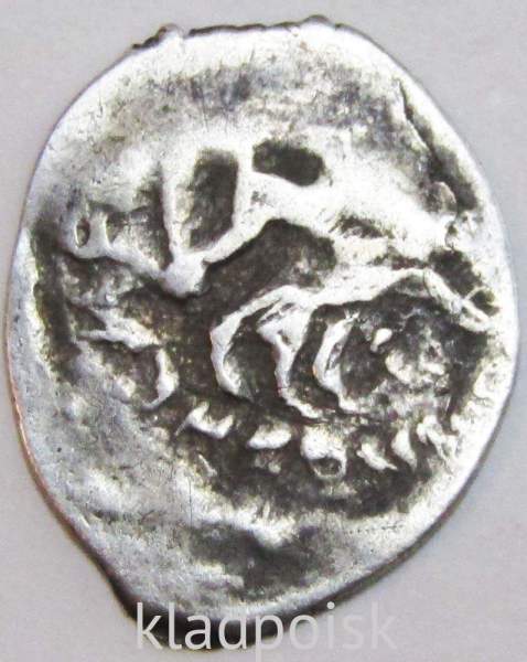 Денга Иван III Васильевич (чешуя), серебро, Итальянский мастер Аристотель Денга Иван III Васильевич (чешуя), серебро, Итальянский мастер Аристотель