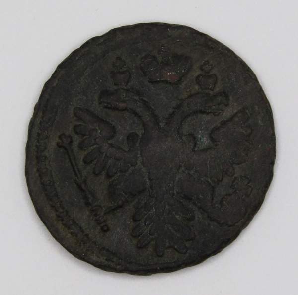 Монета 1 денга 1737 года, Российская Империя, Анна Иоановна Монета 1 денга 1737 года, Российская Империя, Анна Иоановна