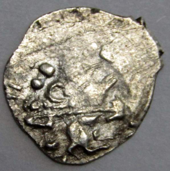 Денга Василий II Васильевич «Тёмный», серебро, Голова/всадник, арт 11 Денга Василий II Васильевич «Тёмный», серебро, Голова/всадник, арт 11