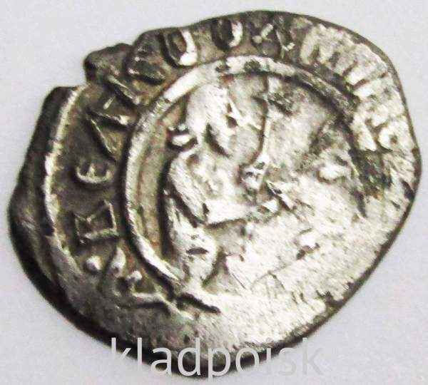 Денга, князь Дмитрий Донской, Москва, XIV век, серебро